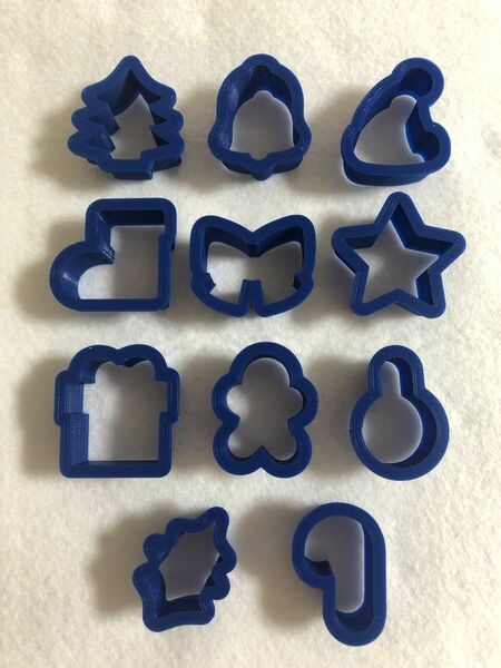 クリスマスのミニクッキー型11個セット 約3cm