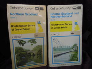 C3-1-29　地図　Ordnance　Survey　Northern　Scotland　Sheet2＋　Central　Scotland and Northumberland　Sheet4