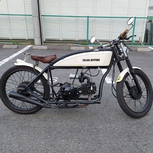 スネークモータース K-16 TOKORO ver 125cc 走行少 上物 美車 希少車 ／検索 所ジョージ 世田谷ベース 白の画像3