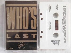 [ reproduction verification settled US record cassette ]The Who / Who's Last The *f- Live two sheets set . 1 psc . compilation 