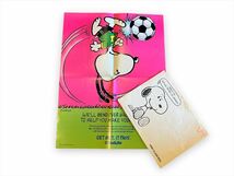 90s MetLife Snoopy poster/スヌーピー ポスター サッカー/ヴィンテージ/メットライフ/ピーナッツ/173890796_画像1