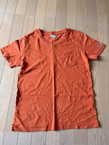 チャンピオン　Tシャツ　レンガ色　Lサイズ ポケットTシャツ 半袖Tシャツ Champion