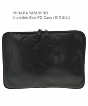 TK 新品同様 MIHARA YASUHIRO 炙り出しスターPCケース Invisible Star PC Case クラッチバッグ ミハラヤスヒロ_画像1