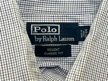 【２枚セット/美品】ポロ ラルフローレン 長袖シャツ RALPH LAUREN （41-84サイズ/L位） チェック柄 ワイドカラー、ビジネスコットンシャツ_画像5