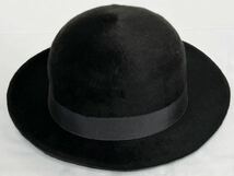 【最上質】ボルサリーノ, BORSALINO, ヴィンテージ中折れ、ポーラーハット 最高級ラビットファー リボン飾りブエナビスタ BUENA VISTA_画像8