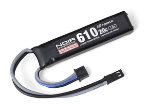 Noir Snipe Master LiHV 7.6V 610mAh 20C ハンドガン用 電動ガン用充電式リポバッテリー GFG951　ネコポス送料無料