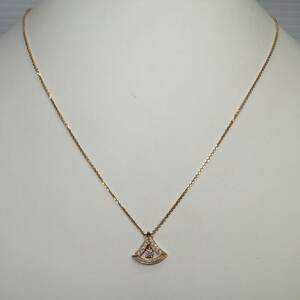  BVLGARY ti-va Dream diamond necklace 750PG 4.9g