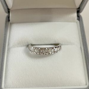 K18 white gold diamond ring #12