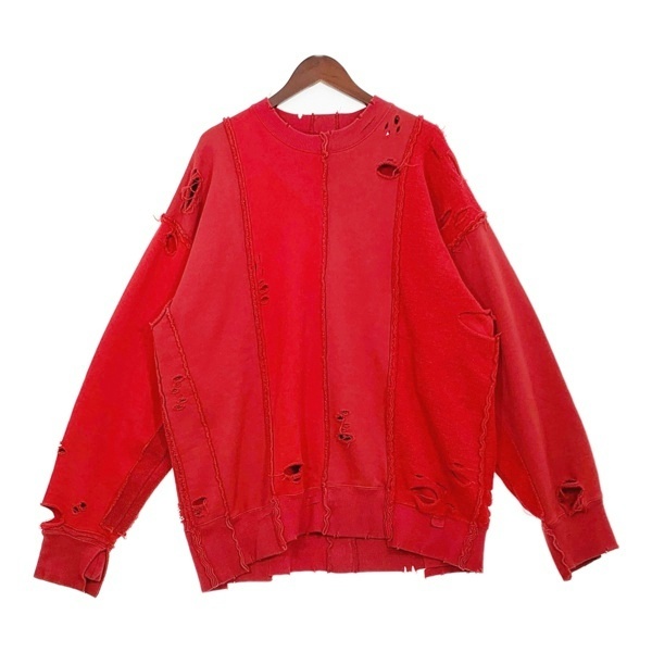 19000円激安買取 銀座 激安特価 アンセルム 23ss ダメージスウェット