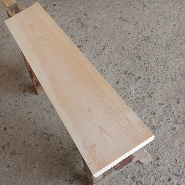 B-1248【86.5×18.8×3.5cm】国産ひのき　板　まな板　棚板　看板　一枚板 　桧　 檜 　無垢材　DIY