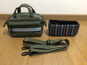 【送料無料・美品】カメラバッグ　ショルダーバッグ　T.S.C ティーエスシー　2WAY CA-01(カーキ) カメラ　バッグ　ショルダー