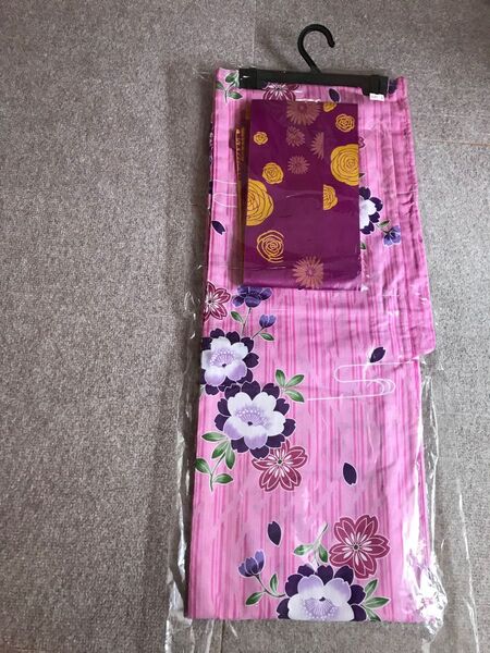 浴衣と帯のセット
