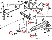 DownStar EG EKシビック DC DBインテグラ トレーリングアーム ドレスアップボルトSETシルバー USDM ダウンスター 正規輸入品 即納_画像6