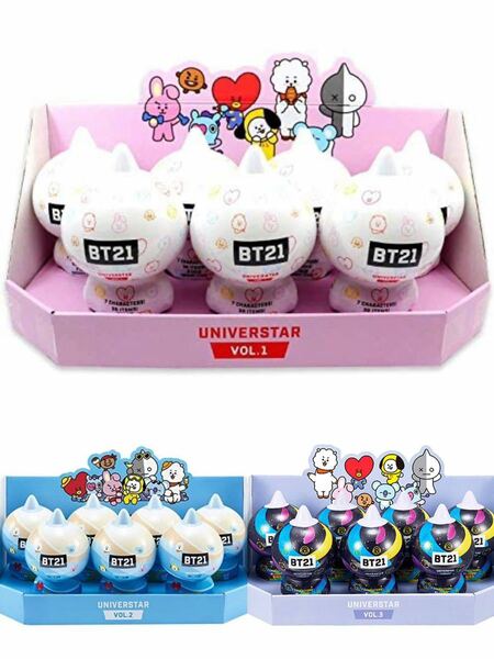 bts bt21 ユニバースター VOL.1 2 3 フィギュア セット ボックス バラ売り可