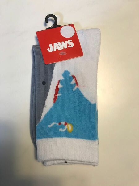 新品未使用★JAWS　ジョーズ　刺繍　靴下　23〜25センチ　サンキューマート