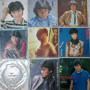 沖田浩之　シングルレコード8枚