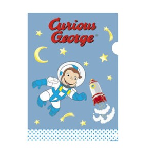 おさるのジョージ A4クリアファイル（宇宙服）curious george CG-CF003 4996740580741 キャラクター グッズ メール便OK トーシンパック