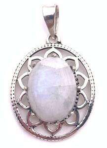  natural stone moonstone pendant top -G1