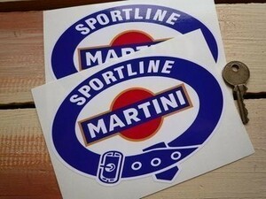 ◆送料無料◆ 海外 マルティーニ MARTINI Sportline 200mm 2枚セット ステッカー