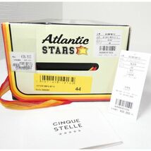 未使用 Atlantic STARS アトランティックスターズ 44 約28㎝ ARGO スエード×レザー スニーカー レースアップ ローカット レッド×ブラック_画像10