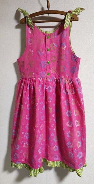 ★cinnabar blue★バリ島★サマードレス★バティック★8歳 130cm