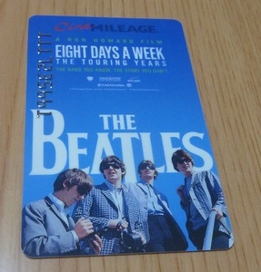 映画 22016年公開 「ザ・ビートルズ/EIGHT DAYS A WEEK」ＴＯＨＯシネマズ　　マイレージカード２枚です。