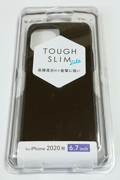 iphone 2020 6.7inch タフスリムライトケース カバー ブラック 12 Pro Max ELECOM