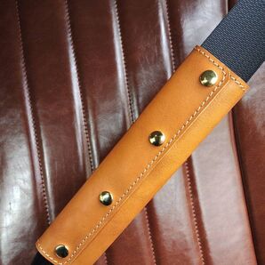 ジムニーシートベルトカバー×2枚・キャメル、ステッチ白