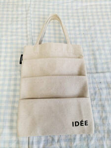  super-beauty goods!ORBIS Orbis &IDEEite-. collaboration / closet pocket canvas bag 