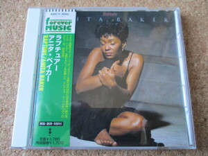 Anita Baker/Rapture アニタ・ベイカー 86年 ハート・ウォームな、大傑作・大名盤♪ 貴重な、国内盤 帯有り♪ 廃盤♪ ソウル・レジェンド♪