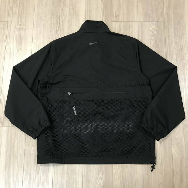 L NIKE supreme Trail Running Jacket ナイキ シュプリーム トレイル ランニング ブラック コラボ ナイロン ブルゾン ジャケット ジャージ