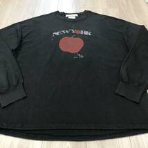 REMI RELIEF NEW YORK APPLE Uncut Boundレミレリーフ アンカットバウンド ビッグ アップル 別注 天竺 アウトドア ロンT ロング Tシャツ_画像2