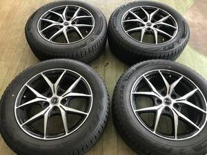 スタッドレス BS VRX2 21年製 215/60R17 アルミホイールセット 4本 中古 C-HR エスティマ カローラクロス エスティマ