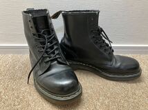 G160☆送料無料☆Dr.Martens/ドクターマーチン『1460 サイズ UK8(27.0CM)』8ホールブーツ レザー BLK Doc Marlens the ORIGINAL_画像2