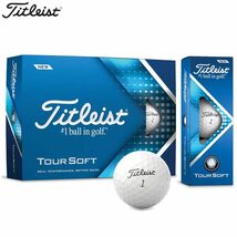 値下げ ■ 即決 ■ 送料無料 ■ Titleist ■ タイトリスト ■ Tour Soft ■ ツアーソフト （ホワイト） ■ ２ダース_画像1