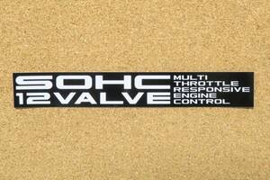 SOHC 12VALVE MTREC ステッカー [Ver.2]（白文字 Ｍサイズ 1枚）ホンダ ビート Beat トゥデイ Today