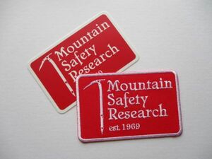 【セット】マウンテン セーフティ リサーチMountain Safety ResearchワッペンMSRステッカー/redxsliver登山ハイキングPATCHアップリケ V192