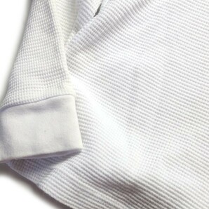 ベーシックカラー! 90s 00s USA製 PRO-TAG プロタグ ヴィンテージ 無地 サーマルシャツ 長袖 Tシャツ ホワイト 白 Sサイズ 古着の画像4