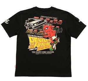 テッドマン/Tシャツ/ブラック/M/TDSS-539/エフ商会/カミナリモータース