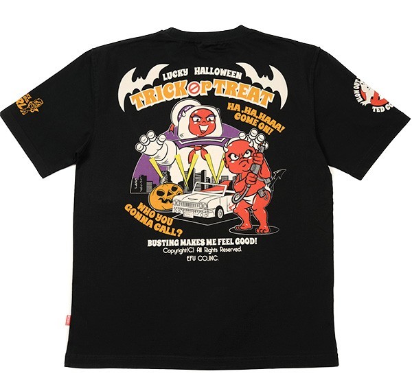テッドマン×テッドガール/Tシャツ/ブラック/L/TDSS-554/エフ商会/カミナリモータース