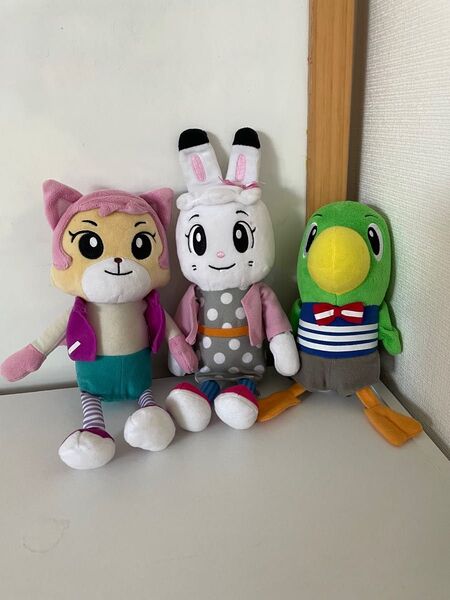 こどもちゃれんじ みみりん、 ニャッキー、とりっぴぃ 3点セット中古