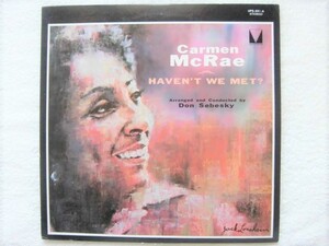 国内盤 / Carmen McRae / Haven't We Met? / Kenny Rankin / Anthony Newley / Jerry Bock / Don Sebesky / Duke Ellington / 1974