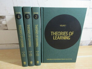 2C3-4「洋書 THEORIES OF LEARNING VOLUME1～4 4冊セット」学習理論 教育 教育関連書 EDITED BY DAVID SCOTT