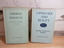 2J3-3[洋書 二冊セット]LANGUAGE AND REALITY GERMAN DIALECTS 洋書 R.E KELLER 書き込み有 ヴィンテージ ニューヨーク MACMILLAN_画像1