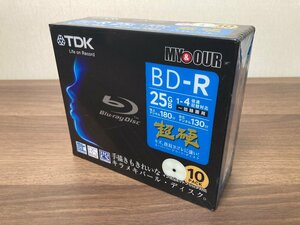 【未開封未使用】TDK製BD-R 「超硬」BRV25PWB10MY ＜25GB プリンタブルBD-R10枚パック＞