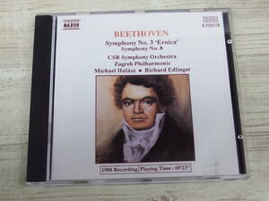 CD / BEETHOVEN:Symphonies Nos.3&8 / Edlinger/Halasz / 『D20』 / 中古