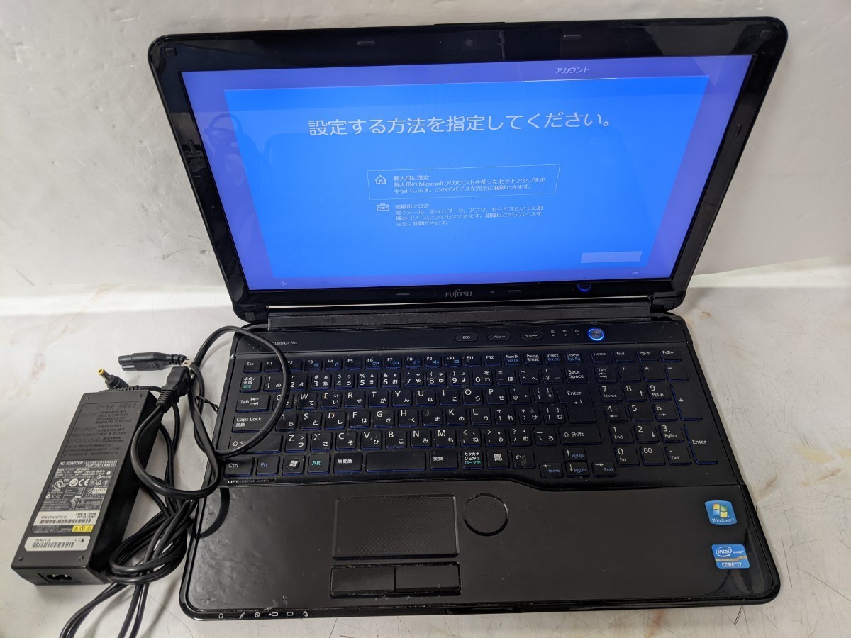 富士通 FMV LIFEBOOK AH56/H FMVA56HB [シャイニーブラック