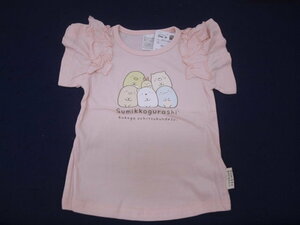 新品　120　女児半袖『すみっコぐらし』Ｔシャツ　ピーチピンク　レターパック発送（代引き不可）SK3-1843