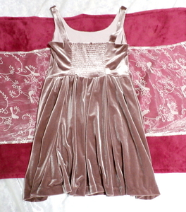 紫光沢ネグリジェノースリーブミニスカートワンピース Purple gloss negligee sleeveless mini skirt dress