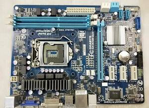 【中古パーツ】BIOS確認のみ、GIGABYTE GA-B75M-D3V-JP マザーボード ＩＯパネル LGA1155 ■MB2612